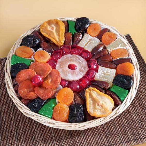 Pacific Coast Fancy Dried Fruit Basket AP8004 A Gift Inside