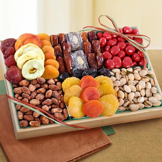 AP8006, Pacific Coast Sweet Extravagance Dried Fruits and Nuts Crate