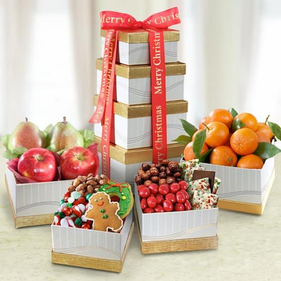 AT0016, Summit Ultimate Christmas Fruit Tower