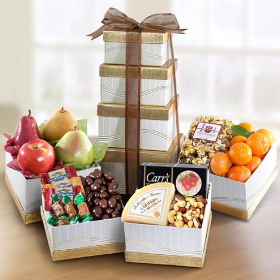 AT0018, Sonoma Ultimate Fruit, Treats and Cheese Tower