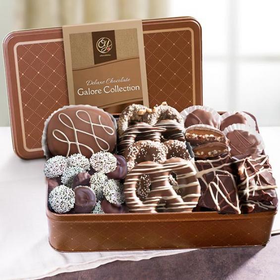 CY4201, Premium Handmade Chocolates Deluxe Assortment in Gift Tin