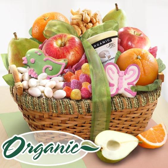 RA4063, Organic Spring Savory and Sweet Fruit Basket