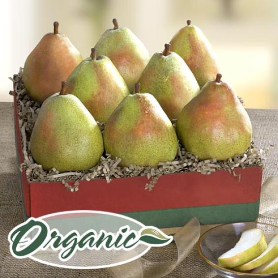 RB1006, Organic D'Anjou Pears Deluxe Fruit Gift