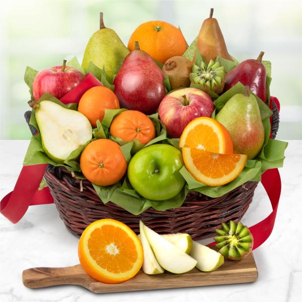 AA4000, Harvest Gold California Bounty Fruit Basket