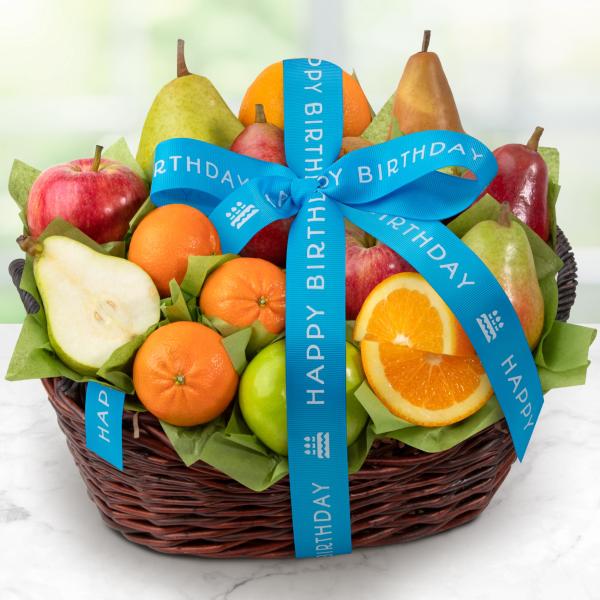 AA4000B, Happy Birthday California Bounty Fruit Basket
