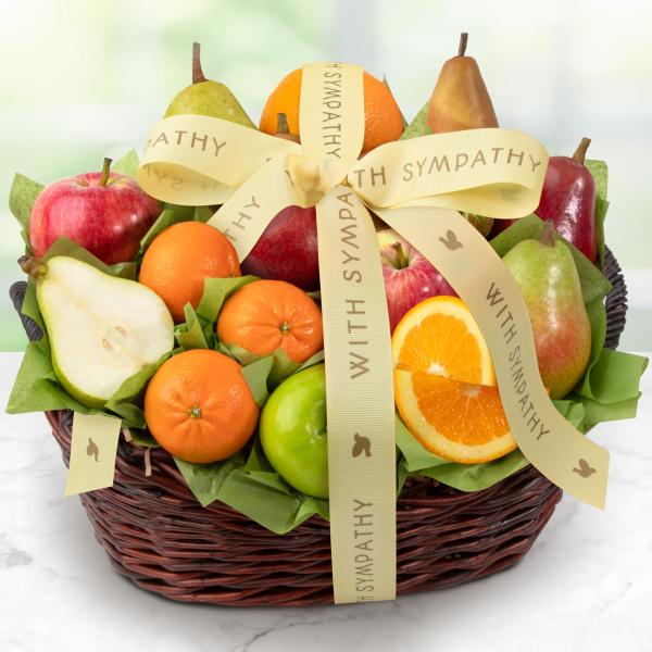 AA4000S, With Sympathy California Bounty Fruit Gift Basket