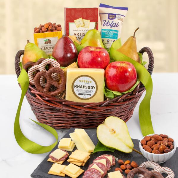 AA4010, Fruit, Cheese & Meat Classic Basket