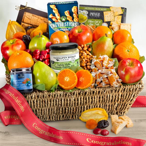 AA4016C, Congratulations California Farmstead Fruit Gift Basket