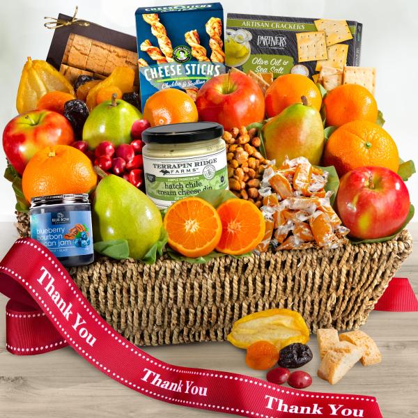 AA4016T, Thank You California Farmstead Fruit Gift Basket