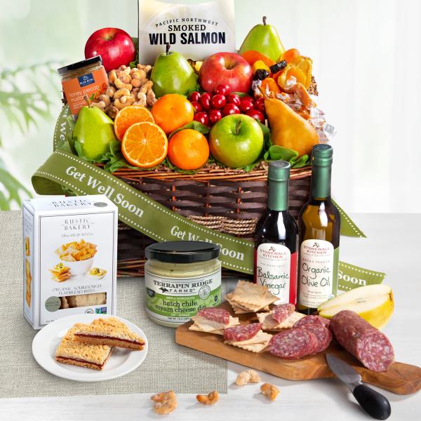 AA4018G, Get Well Soon Generous Gourmet Market Favorites Fruit Basket