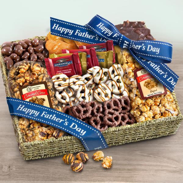 AA4056F, Happy Father's Day Chocolate Caramel and Crunch Grand Gift Basket