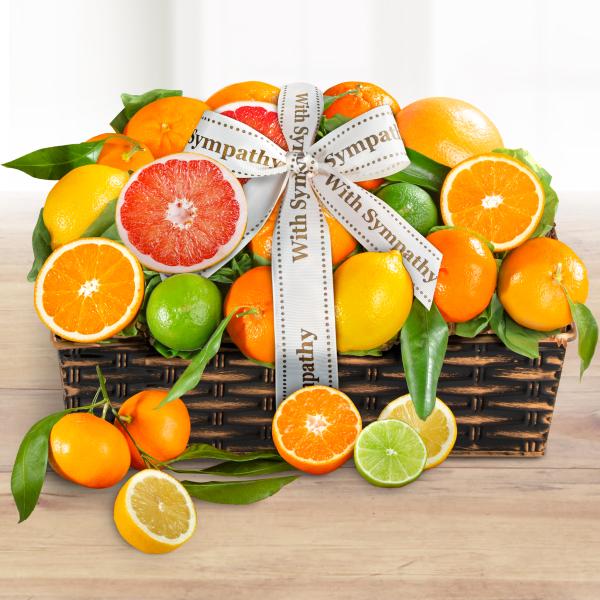 AA4072S, Sympathy Sweet Sunshine Citrus Fruit Gift Basket