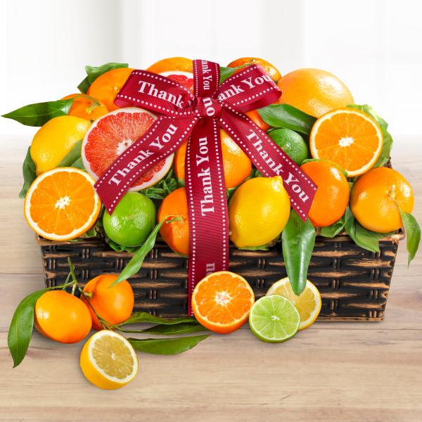 AA4072T, Thank You Sweet Sunshine Citrus Fruit Gift Basket