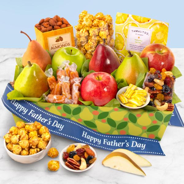AA4094F, Father's Day Orchard Delight Fruit and Gourmet Basket
