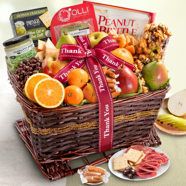 AA4102T, Thank You Sweet & Savory Farmstead Gift Basket