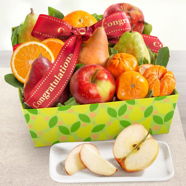 AA4103C, Congratulations Fruit Favorites Basket