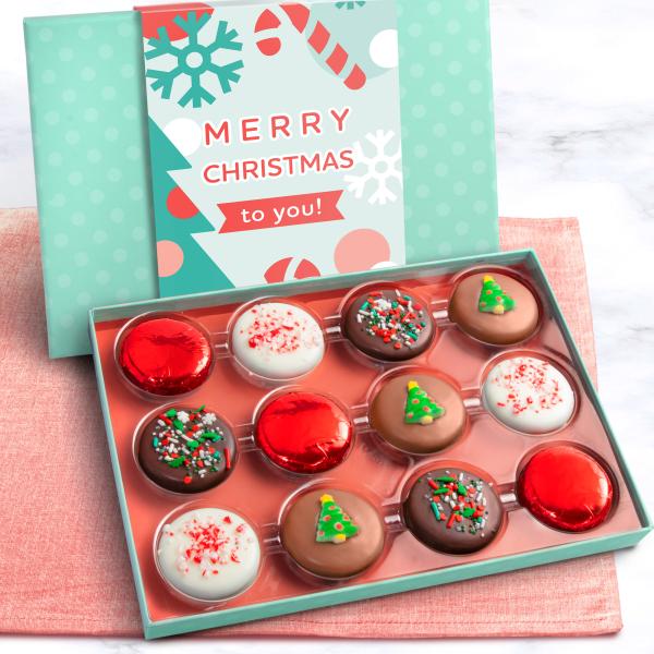 ACC1010X, Merry Christmas Deluxe Chocolatey Covered Oreos