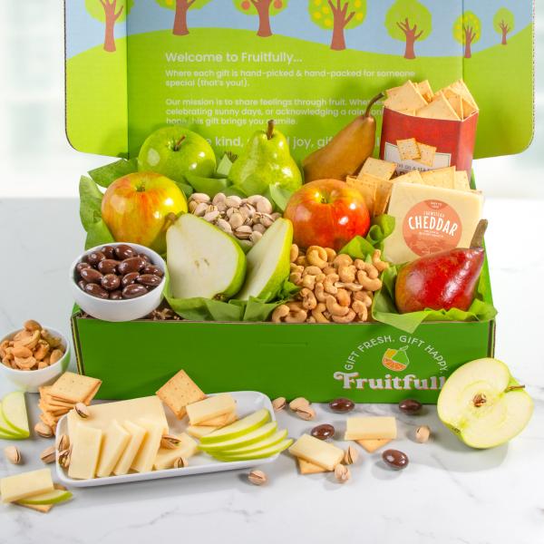 AB2017, Perfect Pairings Deluxe Fruit and Cheese Gourmet Gift Box