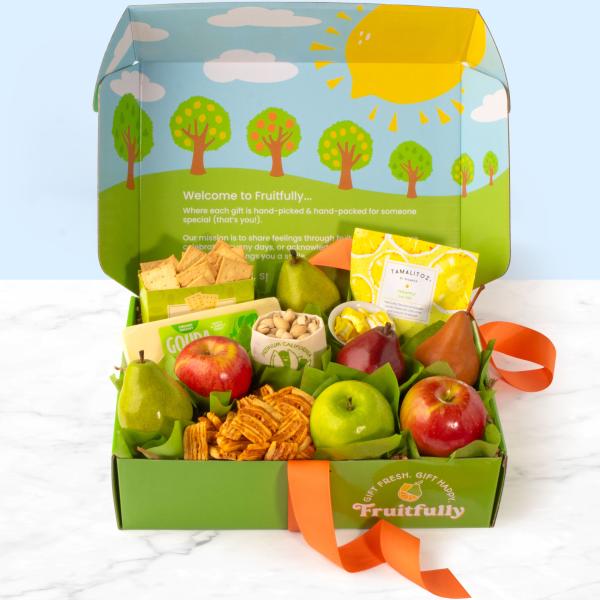 AB2017, Perfect Pairings Deluxe Fruit and Cheese Gourmet Gift Box