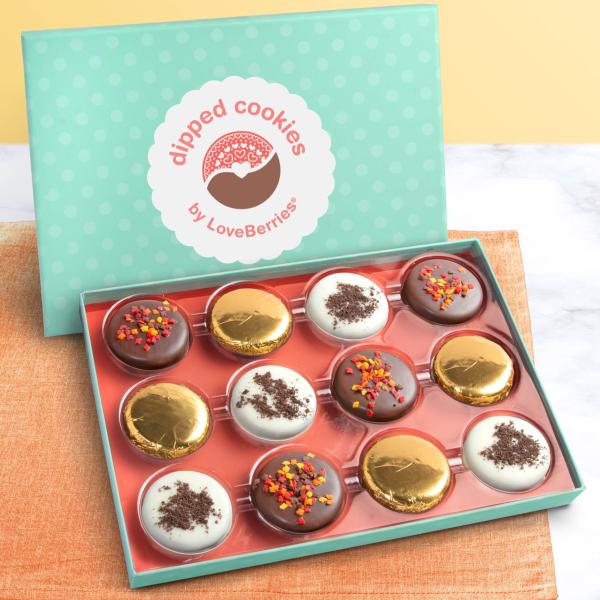 ACC1004A, 12 Autumn Celebration Chocolatey Covered Cookies