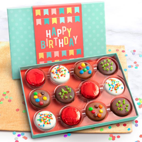 ACC1010B, Birthday Deluxe Chocolatey Covered Cookies