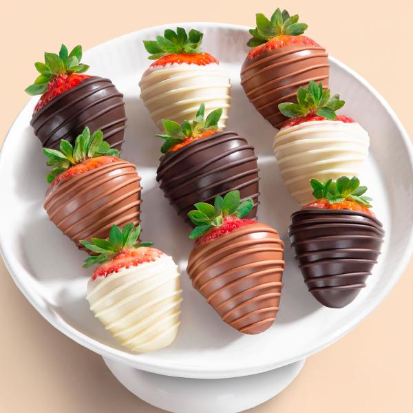 ACD3002, Berry Bites Dipped Strawberries - 9 Fun Size Berries