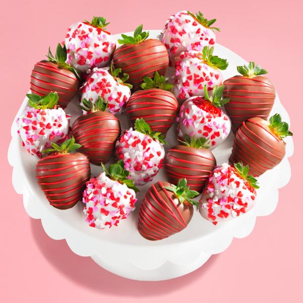 ACD4001, Love Bites Dipped Strawberries - 18 Fun Size Berries