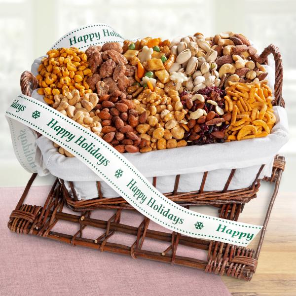 AA3012H, Happy Holidays Snack Attack Gift Basket