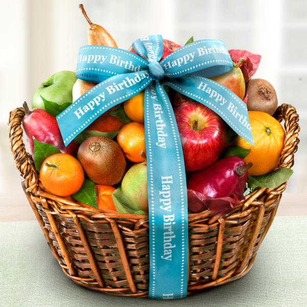 AA4000B, Happy Birthday California Bounty Fruit Basket