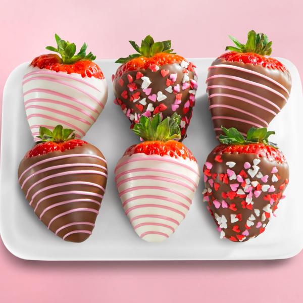 ACD1001, Original Love Berries Chocolatey Covered Strawberries - 6 Berries