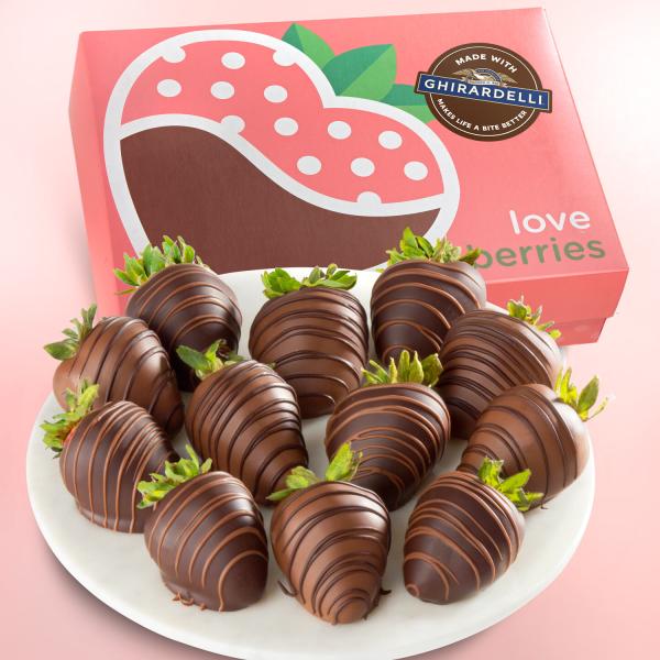 A Gift Inside 6 Magical Milk Chocolate Covered Strawberries