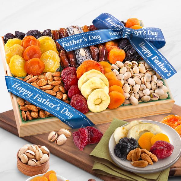AP8001F, Father's Day Pacific Coast Deluxe Dried Fruit Tray with Nuts Gift