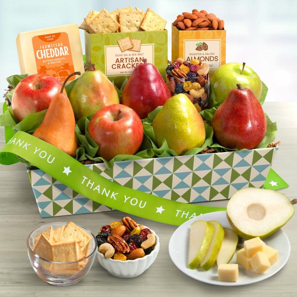 AP8019T, Thank You Classic Fruit and Gourmet Gift Basket