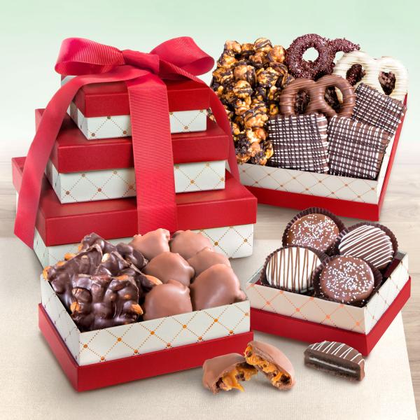 ATC0306, Chocolate, Caramel and Crunch 3 Box Gift Tower