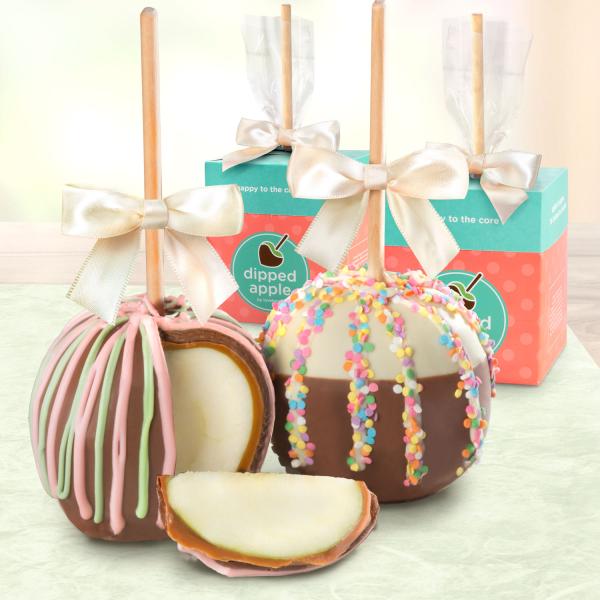 CA2004, Sweet Celebration Chocolate Covered Caramel Apples Pair