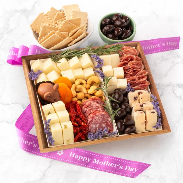 CH1000M, Happy Mother's Day Nibble Charcuterie Board for Two