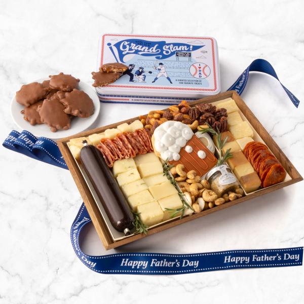 GSF-CH2006, Father's Day Charcuterie Tray & Pecan Cluster Tin