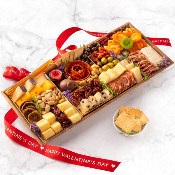 CH3000V, Happy Valentine's Day Nibble Charcuterie Premium Board for 6-9