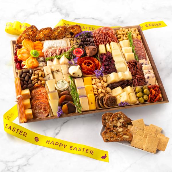 Happy Easter Nibble Charcuterie Grand Board for 12-14 CH4000E, Happy Easter Nibble Charcuterie Grand Board for 12-14