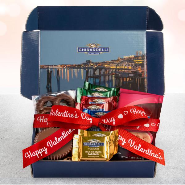 GHB0005V, Valentine's Ghirardelli Chocolate Just for You Gift Box