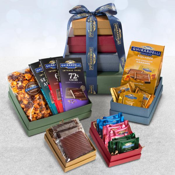 GHT2001, Ghirardelli Gifting 4 Box Tower