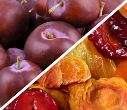 Organic Red Plums with Organic Dried Fruit
