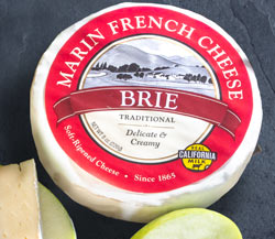Marin French Creme Brie (2 pieces) & Granny Smith Apples with Dried Figs