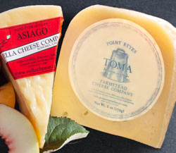 Point Reyes Toma (6 oz.), Vella Asiago (6 oz.) & Nectarine Medley