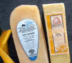 San Joaquin Gold Cheddar, Beehive Seahive Honey-Sea Salt Rubbed & Ataulfo Mangos
