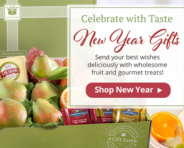Fruit and Gourmet New Years Gifts