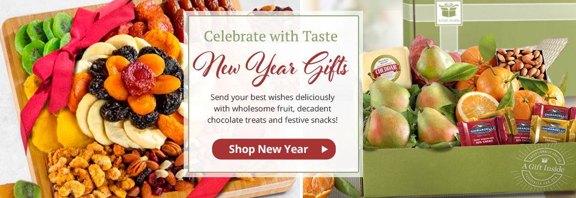 Fruit and Gourmet New Years Gifts
