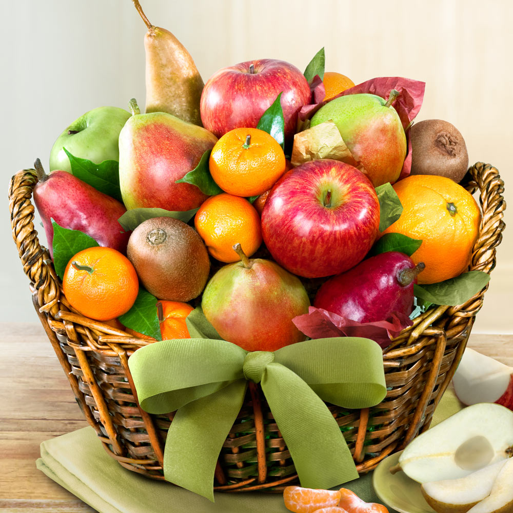 Harvest Gold Fruit Basket
