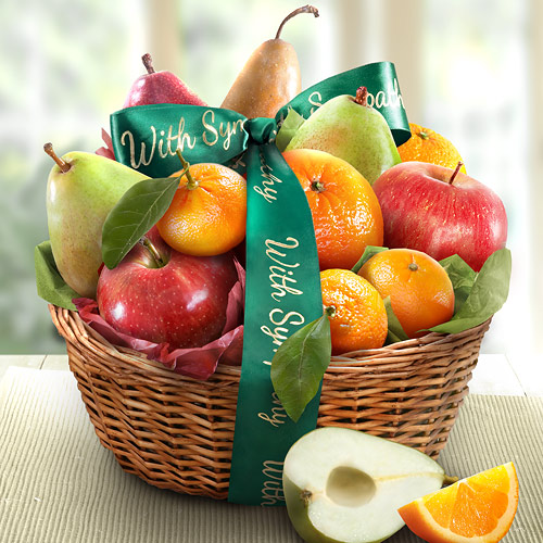 Sympathy Fruit Favorites Basket