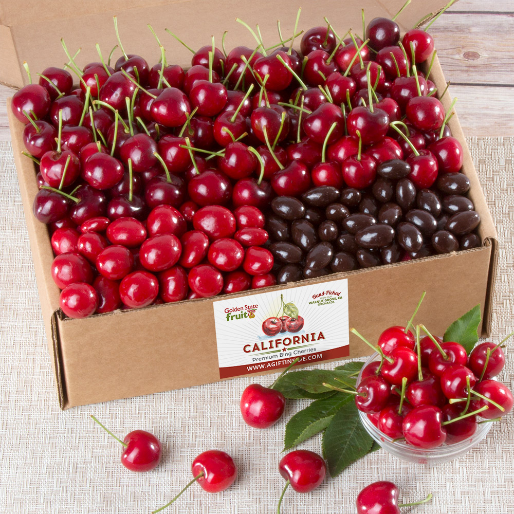 Bing Cherries and Chocolate Gift Box AB0005 A Gift Inside